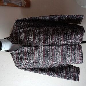 Draper's & Damon's Textured Fabric Zippered Jacket